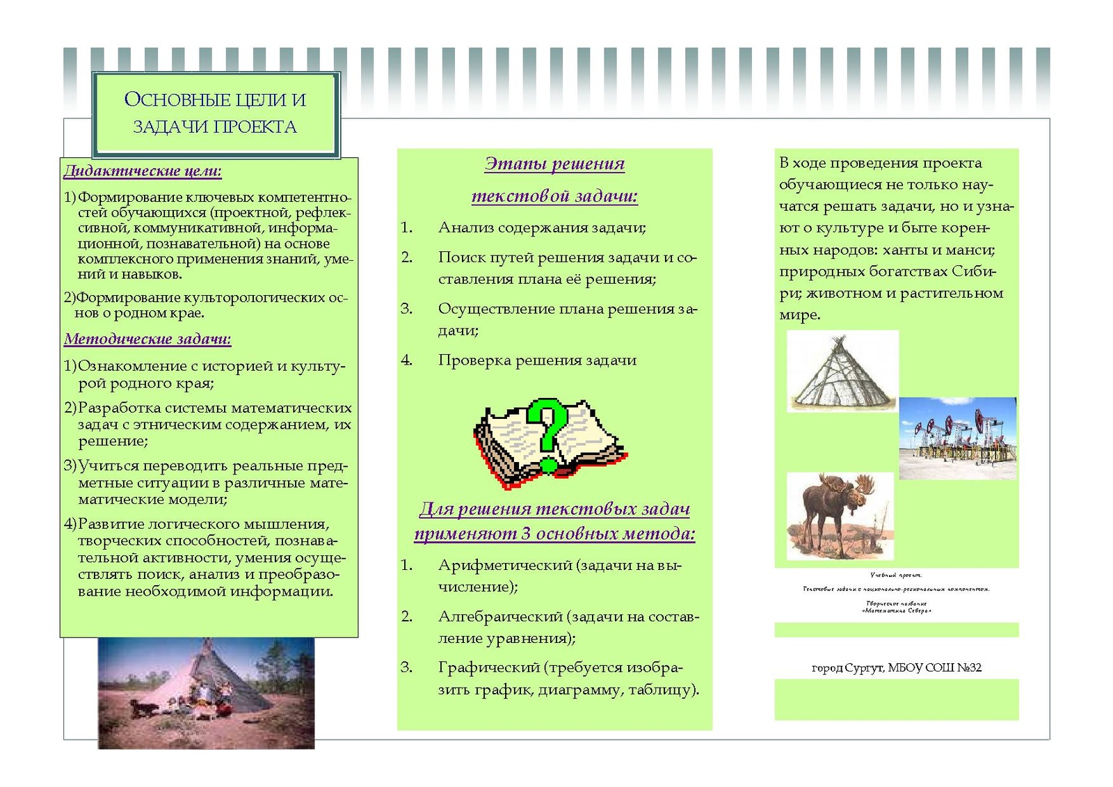 Буклет для проекта 10 класс