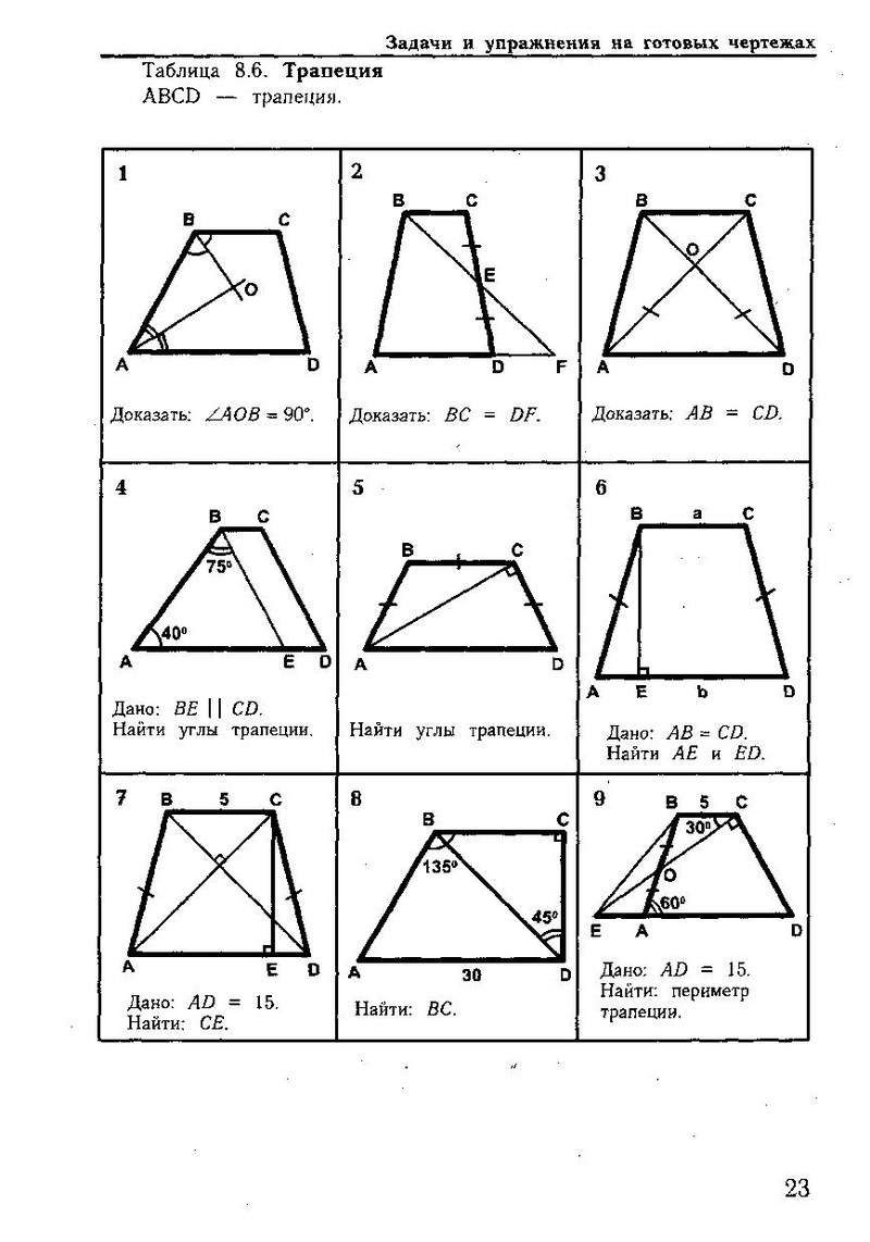 Рабинович задачи на готовых чертежах. Рабинович геометрия таблица 10.3. Геометрия задачи на готовых чертежах 8 класс ответы Рабинович. Трапеция задачи на готовых чертежах таблица 8.6. Стереометрия 10 класс задачи на готовых чертежах.